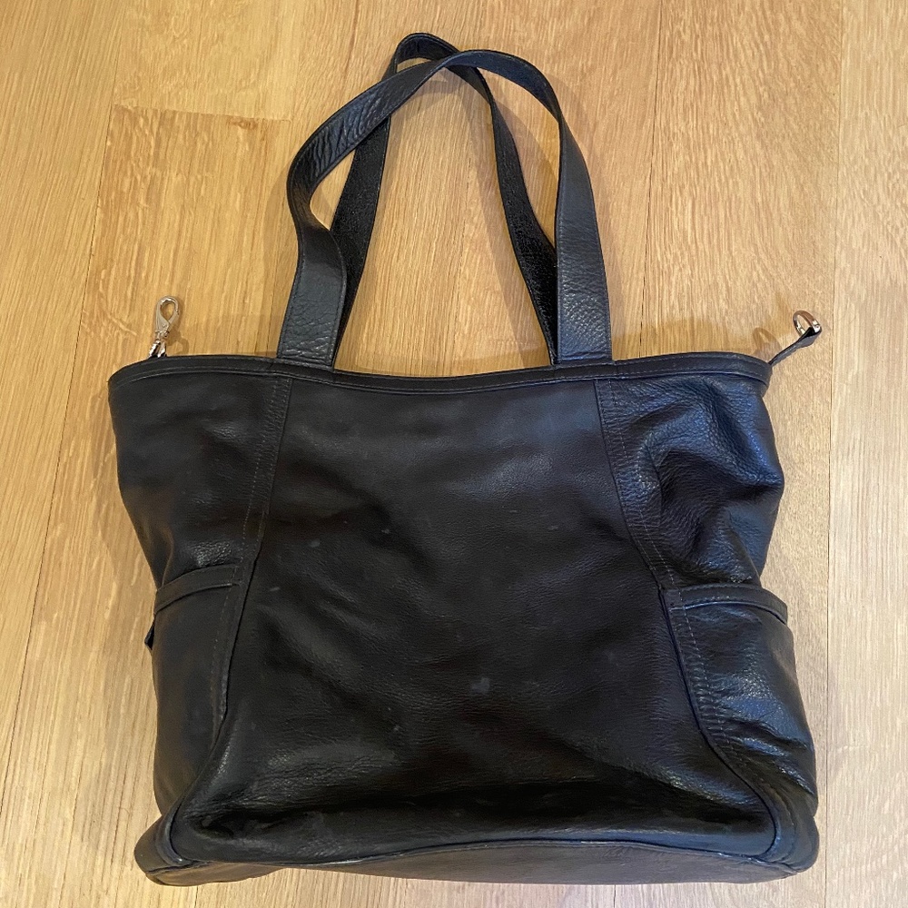 Cole Haan Navy Leather Shoulder Bag